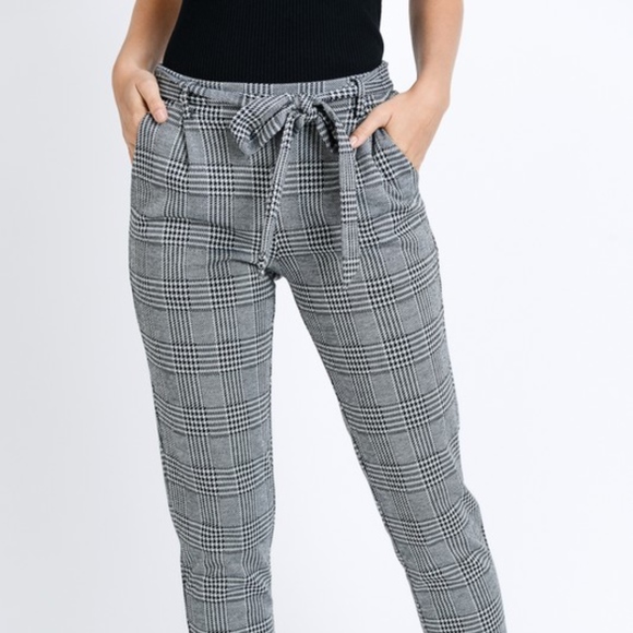 Plaid Ankle Pants Pattern Checkmate Trousers - Picture 4 of 8